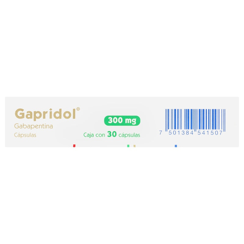 Gapridol 300 Mg Con 30 Capsulas 7501384541507  perfil 6