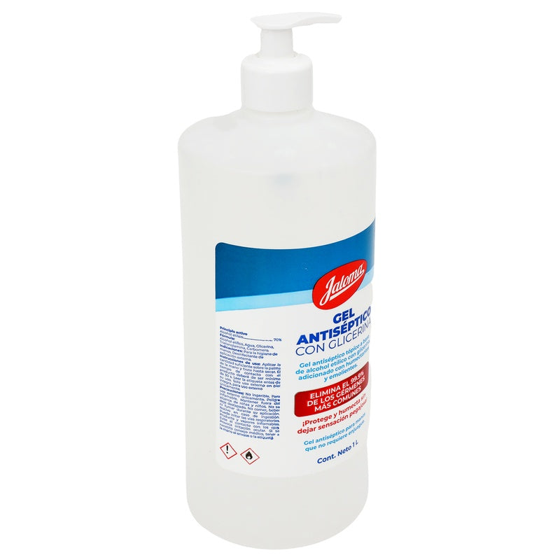 Gel Antibacterial Antiseptico Con Glicerina Jaloma 1 Litro 759684155185 