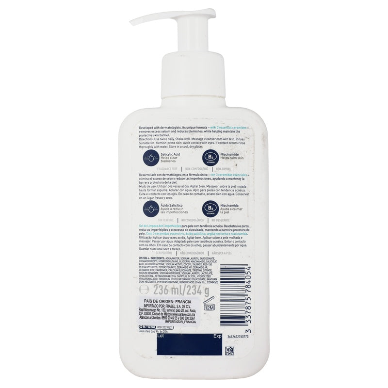 Gel Cerave Limpiador Control Imperfecciones 236 Ml 3337875784054  perfil 6