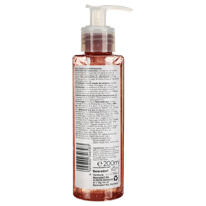 Gel Eucerin Anti-Pigment Limpiador Anti-Manchas 200 Ml 4005800346583 perfil 15