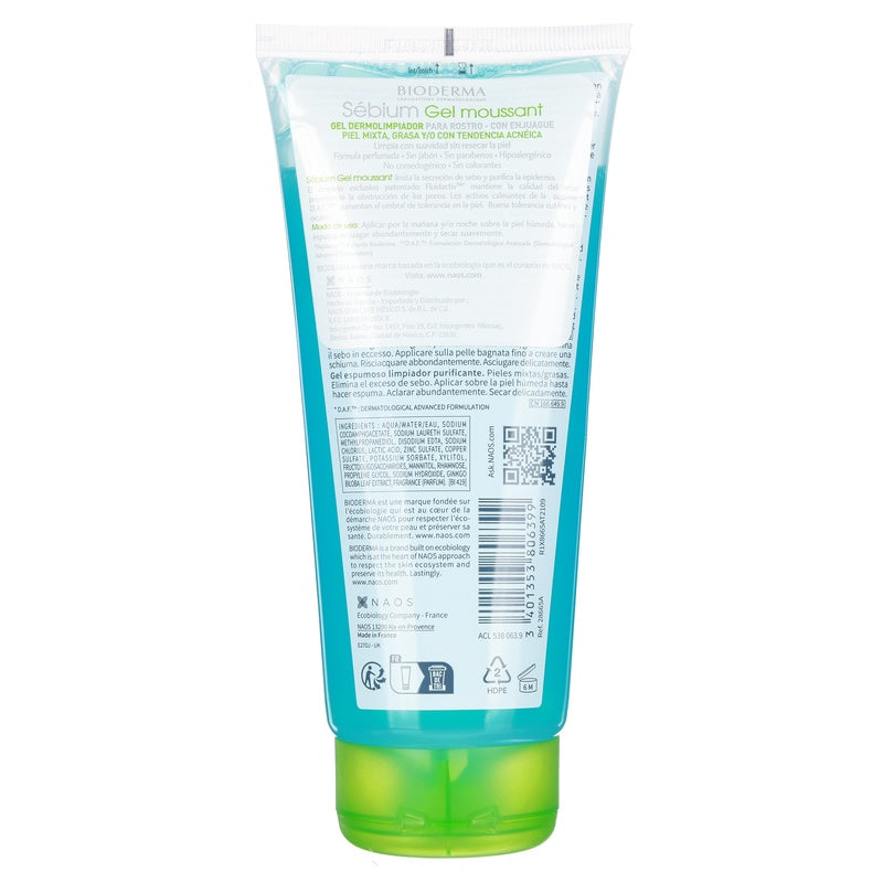 Gel Limpiador Sebium Moussa Piel Mixta 200 Ml 3401353806399  perfil 17