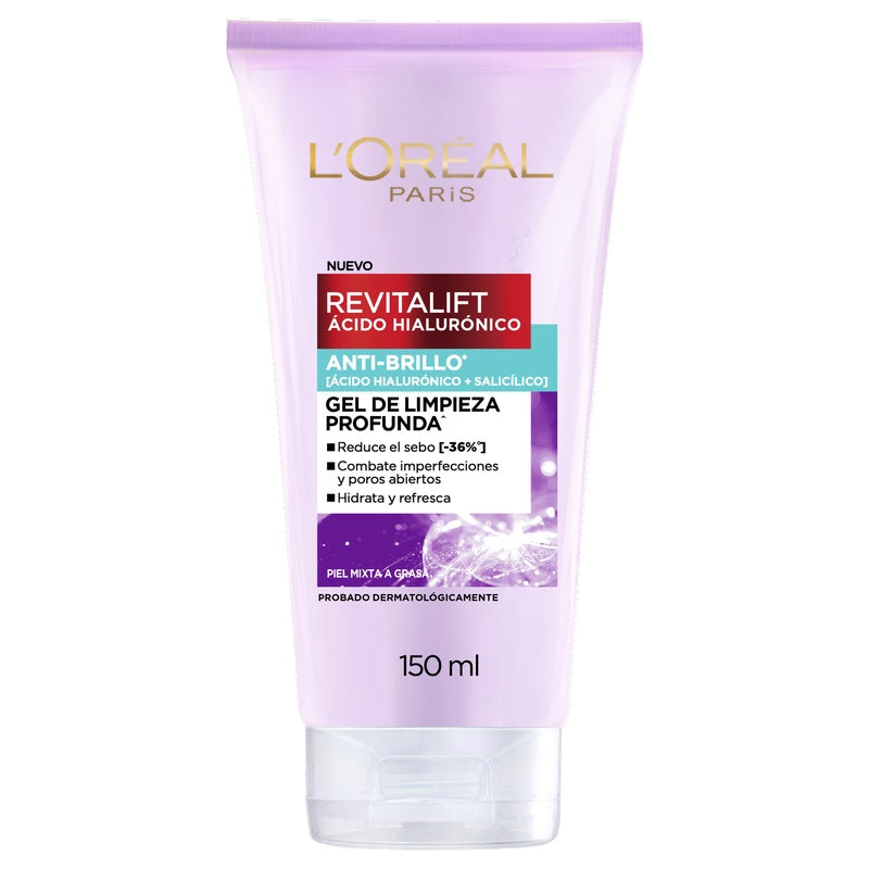 Gel Limpieza Profunda Anti-Brillo Revitalift Loreal 150 Ml 7509552798005 