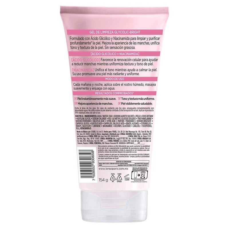 Gel Loreal Limpiador Glyco Anti-Manchas 150Ml 7509552930658  perfil 2