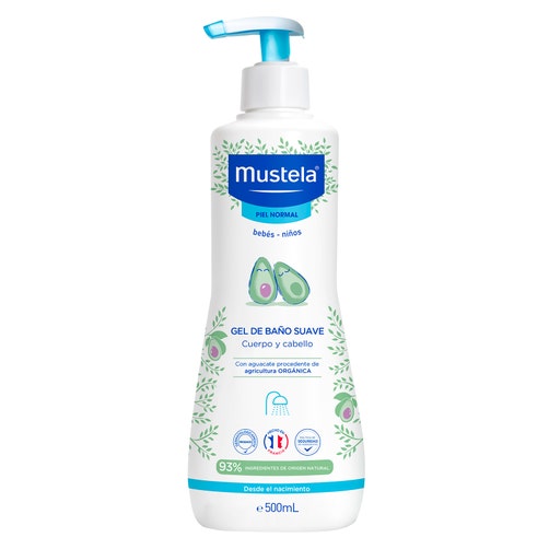 Gel Mustela Bano Suave Para Piel Normal Bebe 500 Ml 3504105035617
