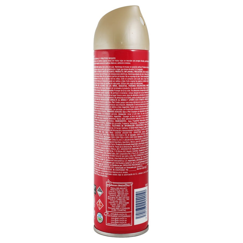 Glade Aromatizante Floral Frutos Rojso 5 En 1 Spray 250 G 7501032924010  perfil 3