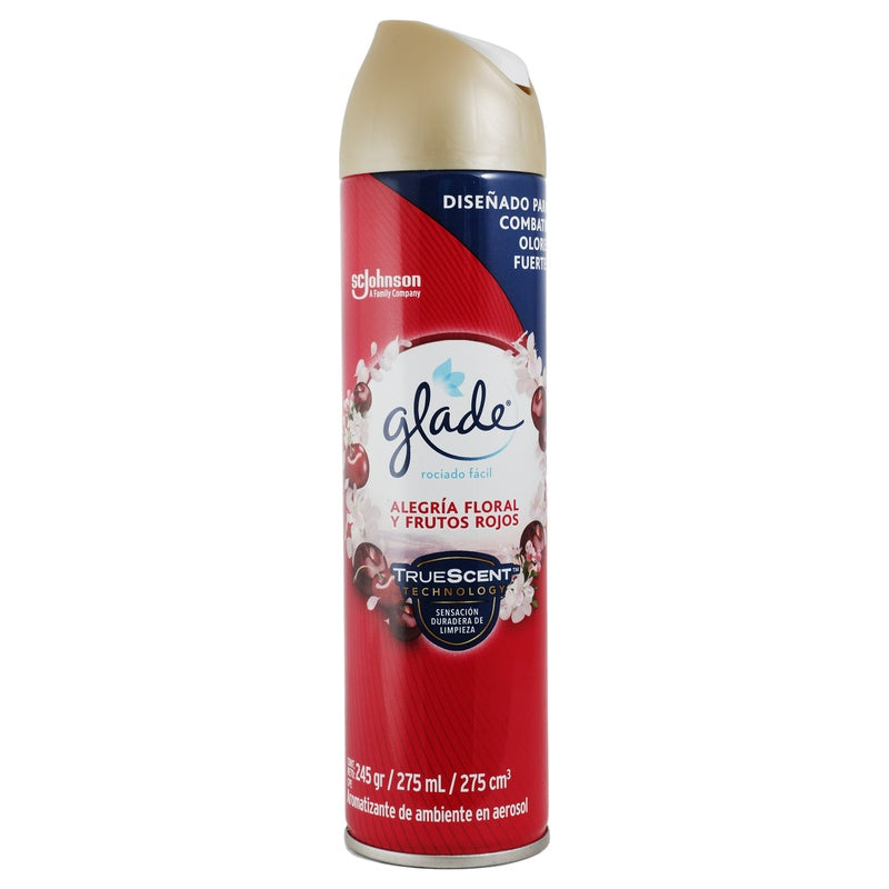 Glade Aromatizante Floral Frutos Rojso 5 En 1 Spray 250 G 7501032924010  perfil 4