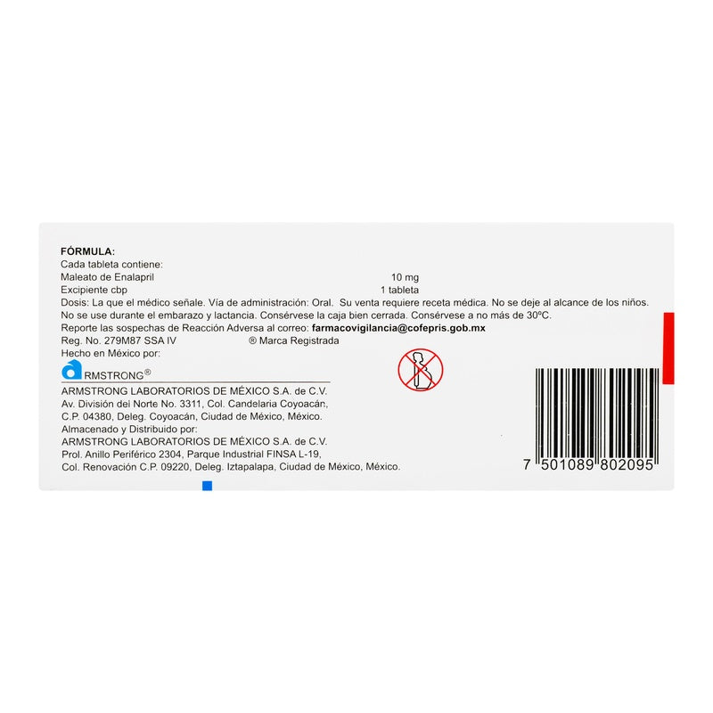 Glioten 10 Mg Con 30 Tabletas 7501089802095  perfil 4