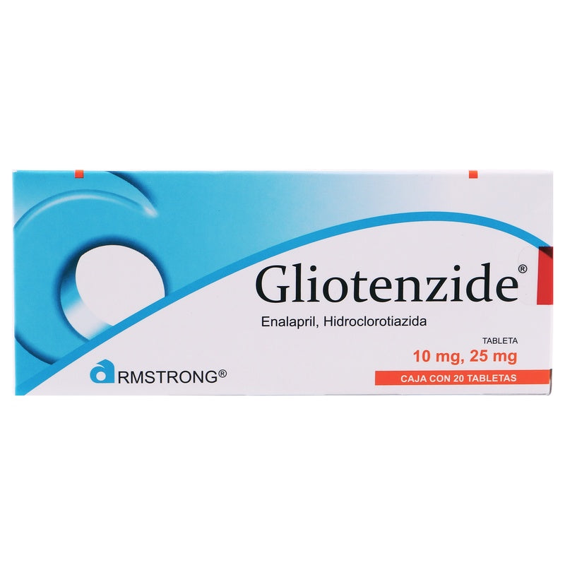 Gliotenzide 10/25 Mg Con 20 Tabletas 7501089802606 