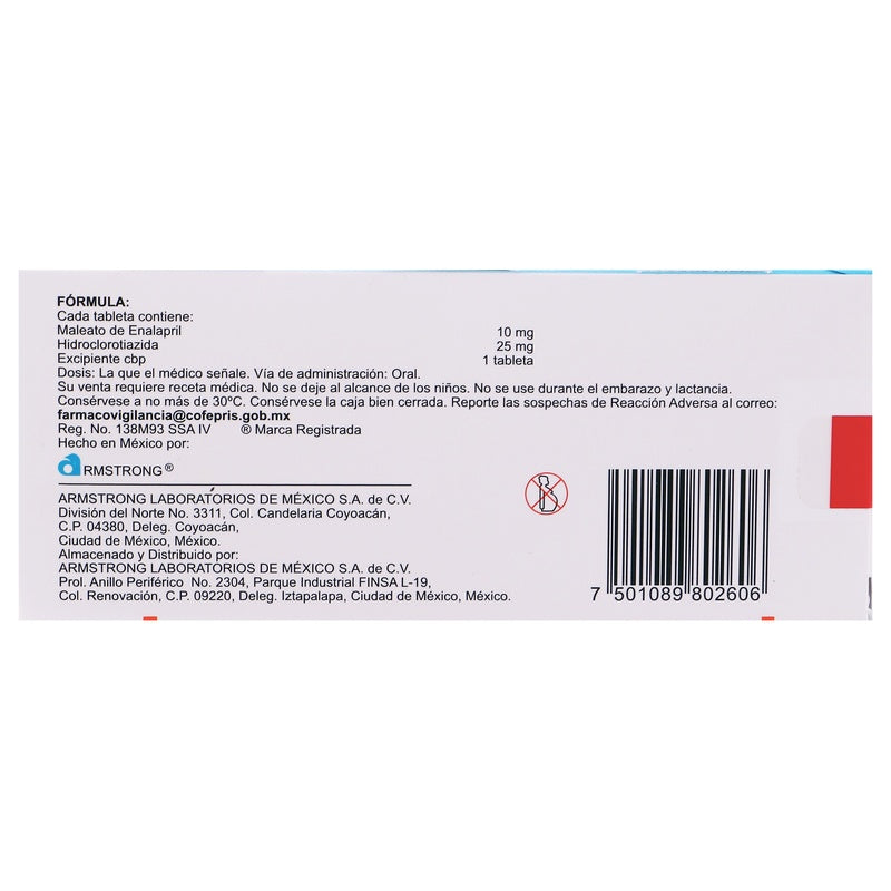 Gliotenzide 10/25 Mg Con 20 Tabletas 7501089802606  perfil 6