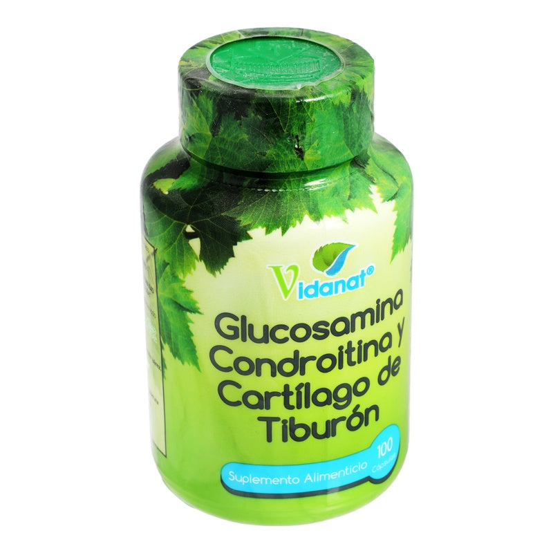 Glucosamina Condroitina Y Cartilago De Tiburon Suplememnto Alimenticio 100 Caps 7501060825402  perfil 2