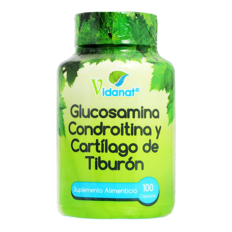 Glucosamina Condroitina Y Cartilago De Tiburon Suplememnto Alimenticio 100 Caps 7501060825402  perfil 3