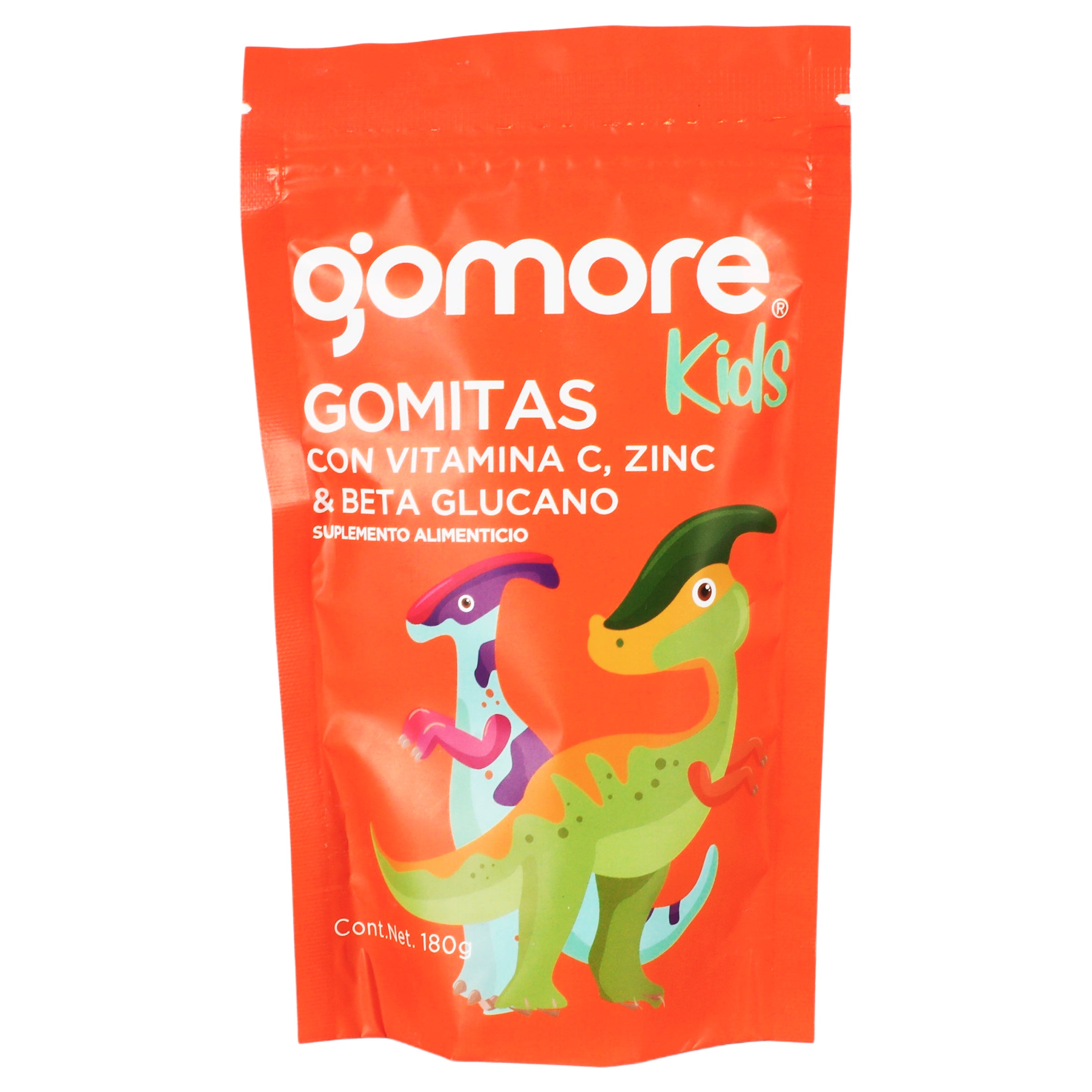 Gomore Gomitas Kids Con Vitaminas C, Zinc & Beta Glucano 180 G Suplemento Alimenticio 7500464678386