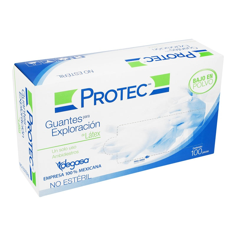 Guantes Protec Chico No Esteril Caja Con 100 Piezas 7501048922208  perfil 2