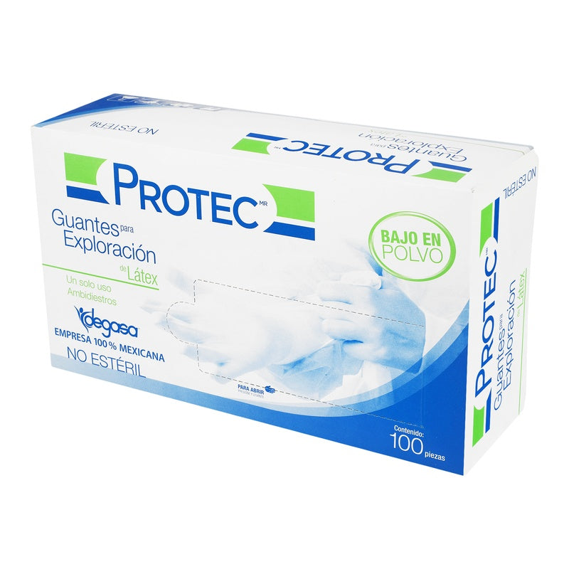 Guantes Protec Chico No Esteril Caja Con 100 Piezas 7501048922208  perfil 3
