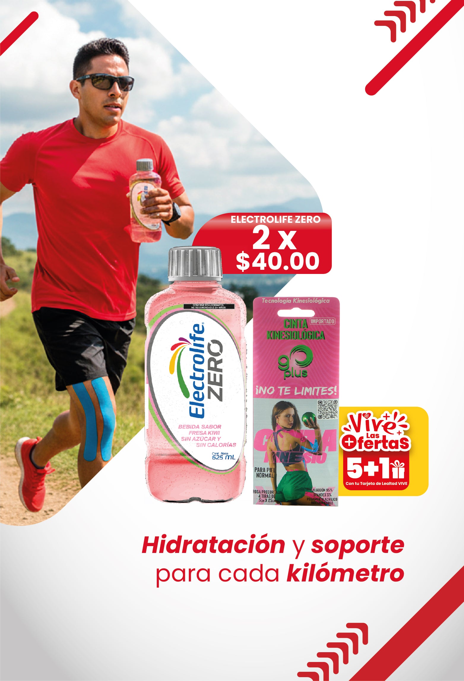 Hidratacion y soporte para cada kilometro