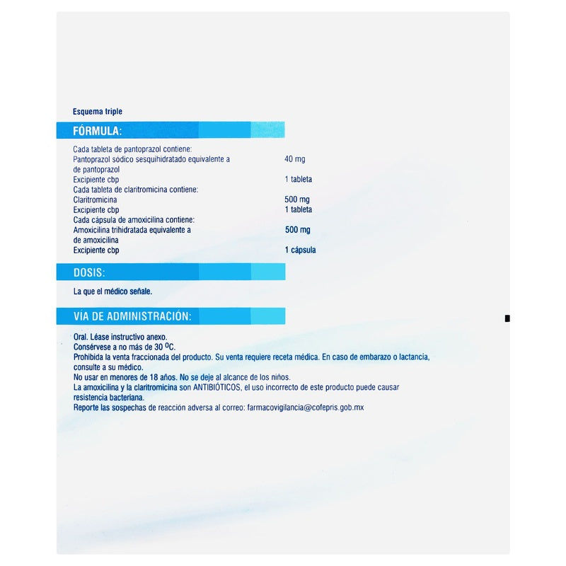 Icoblis 40/500/500 Mg Tratamiento 7 Dias 7501125174612  perfil 4