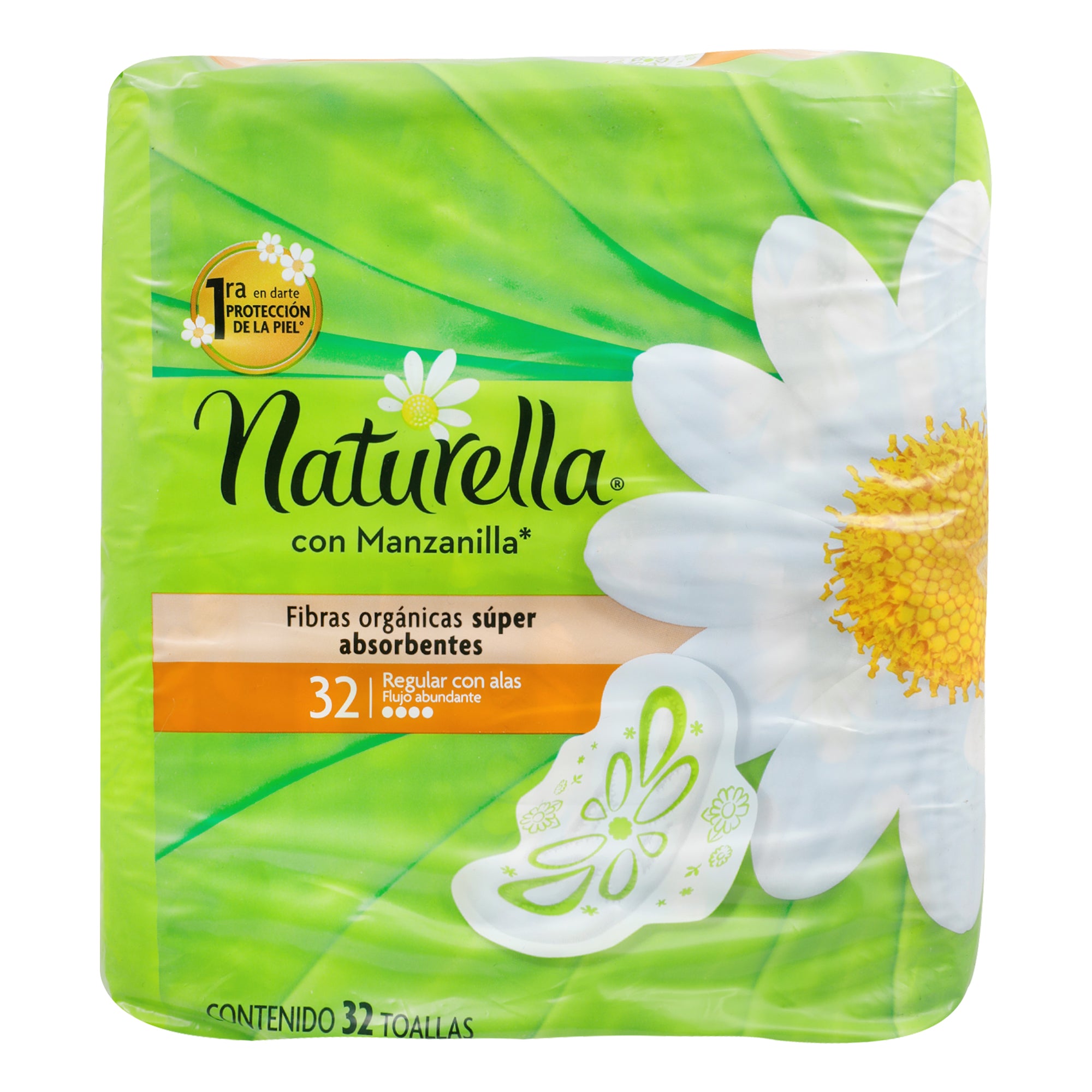 Toallas Sanitarias Natur Manzanilla Reg Con A 32 Piezas-1