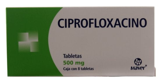 Ciprofloxacino 500 Mg Con 8 Tabletas Maver-1