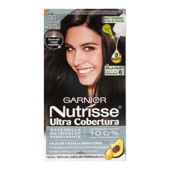 Tinte Nutrisse Ultracob Castaño Oscuro Pro 30-1