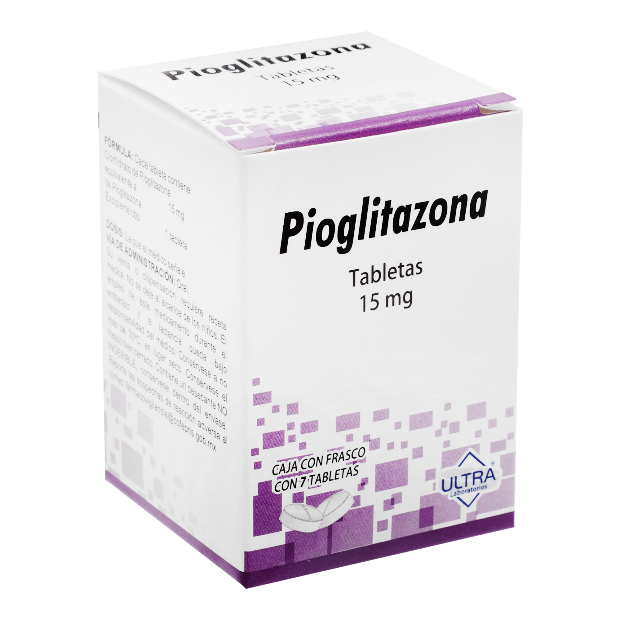 Pioglitazona 15 Mg Con 7 Tabletas-1