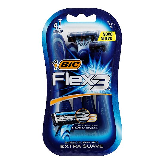 Rastrillo Bic Flex3 Extra Suave 4 Pza-1