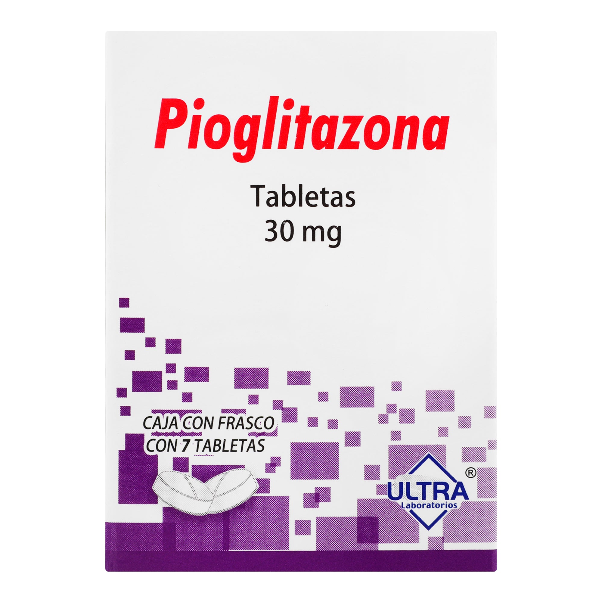 Pioglitazona 30 Mg Con 7 Tabletas-1