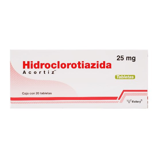 Acortiz (Hidroclorotiazida) 25 Miligramos Tabletas  Con 20-1