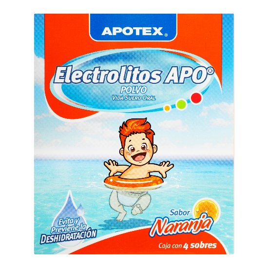 Electrolitos Apo Naranja Con 4 Sobres-1