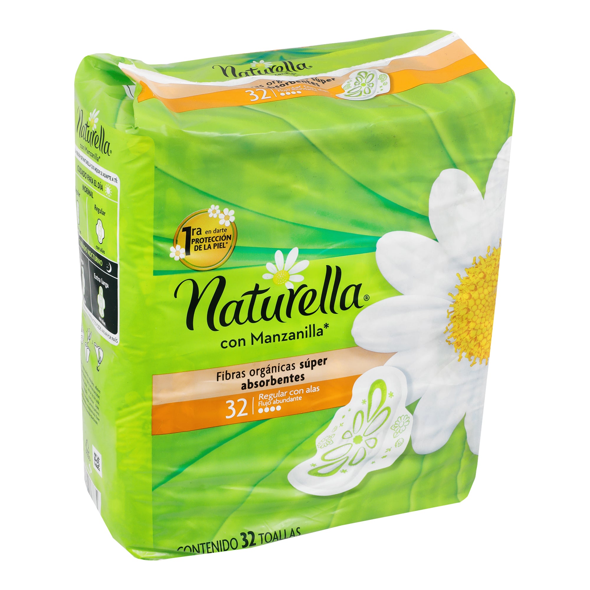 Toallas Sanitarias Natur Manzanilla Reg Con A 32 Piezas-4