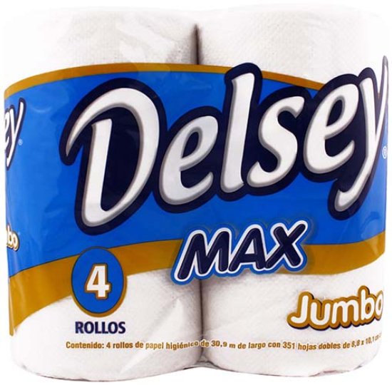 Papel Higienico Delsey Maximo Jumbo Con 4 Rollos-1