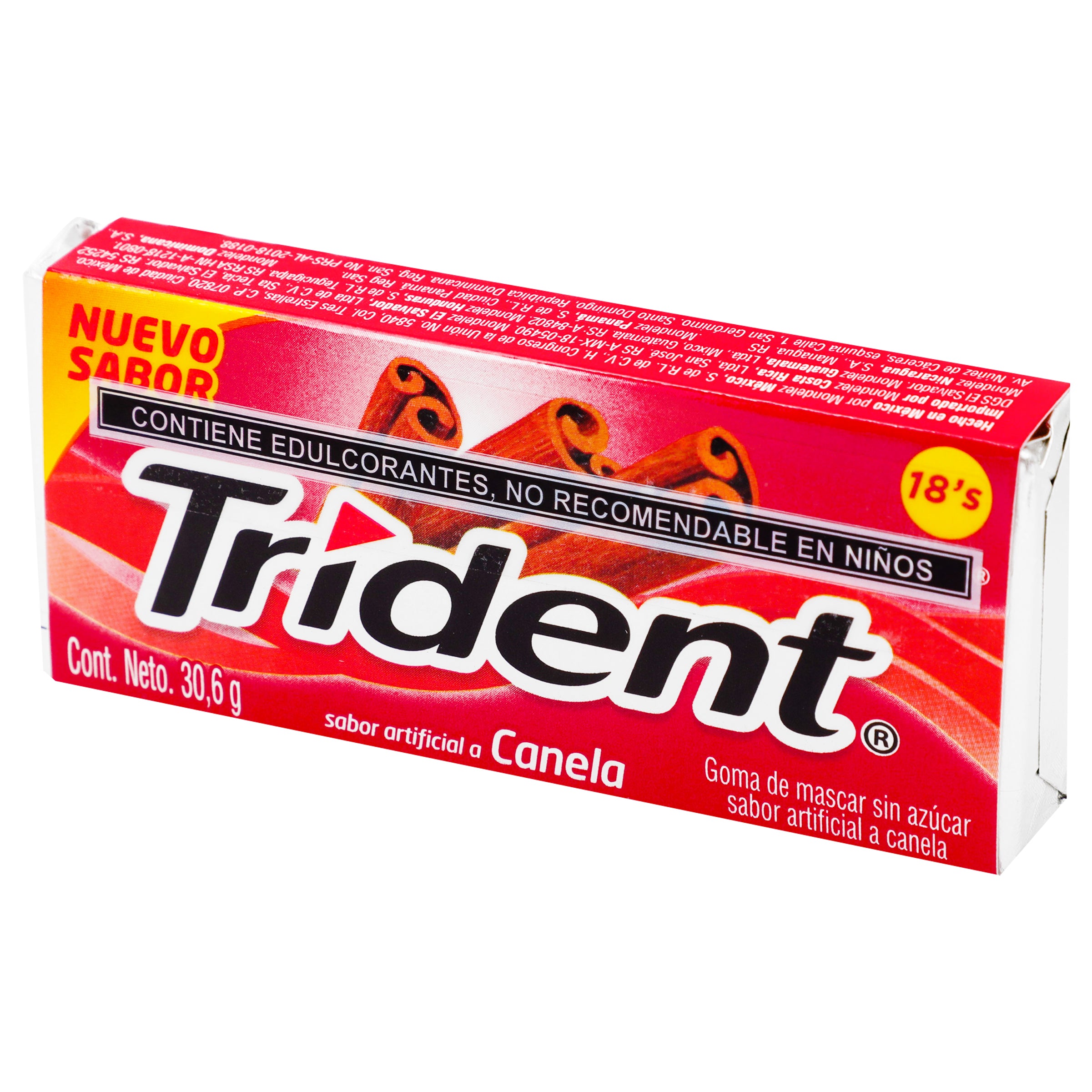 Chicle Trident 18 S Fresa Y Canela 30.6 G-2