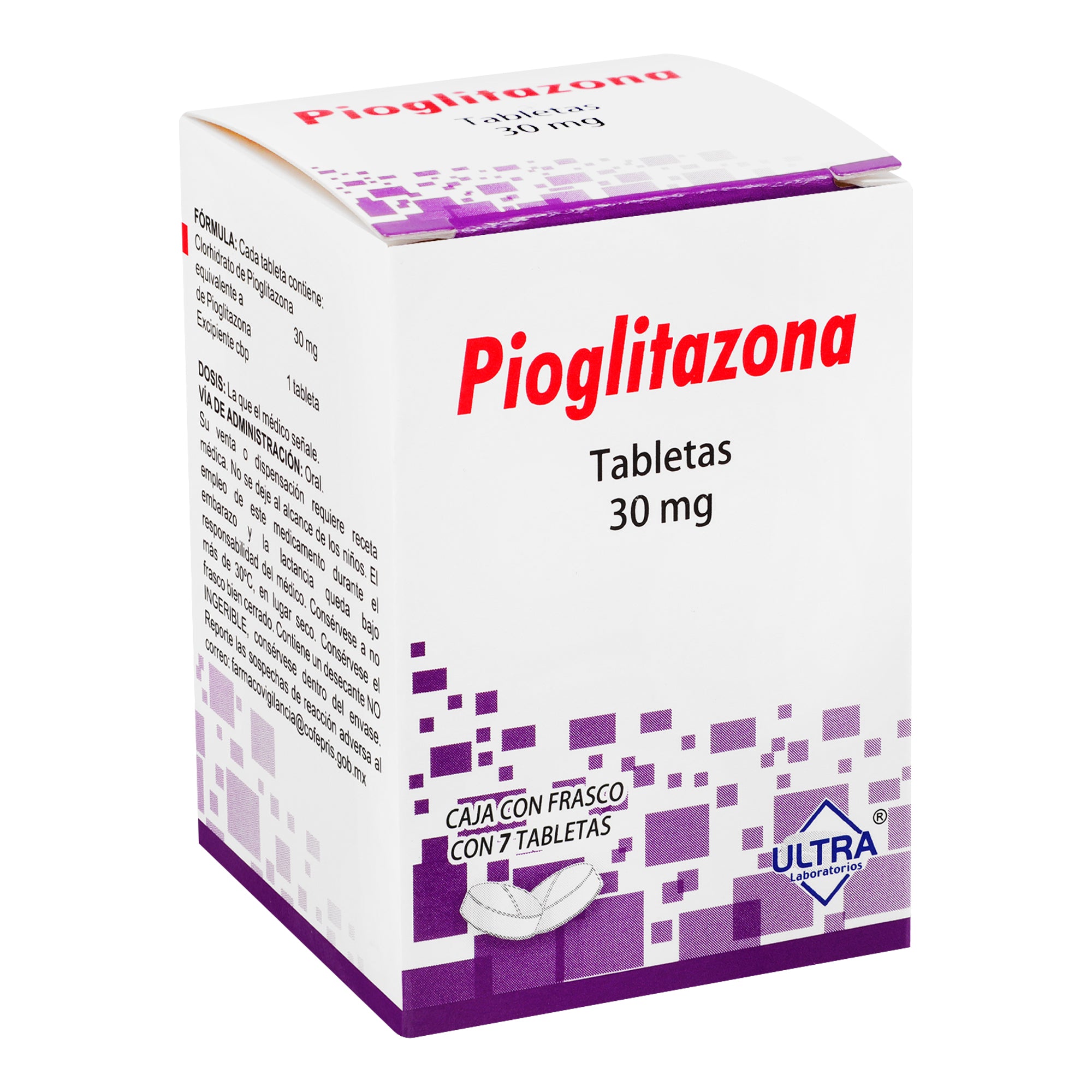 Pioglitazona 30 Mg Con 7 Tabletas-2