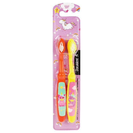 Cepillo Dental Dorald Infantil Unicornio Con 2 Piezas-1