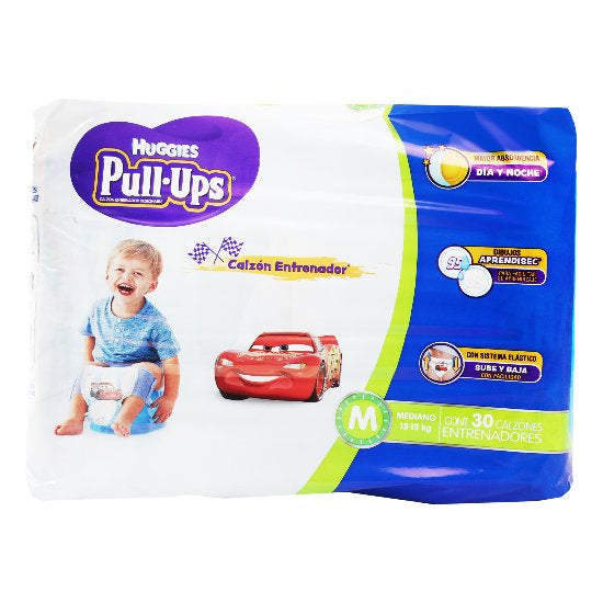 Calzon Huggies Pull Up Mickey Mediano Con 30 Piezas-1