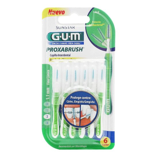 Cepillo Interdental Gum Proxabrush 2 Mm 6 Piezas-1