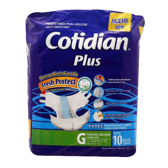 Cotidian Plus Pañal Adulto Grande Con 10-1