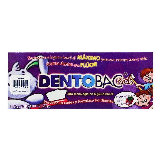 Dentobac Kids Crema Dental 60 Ml-1