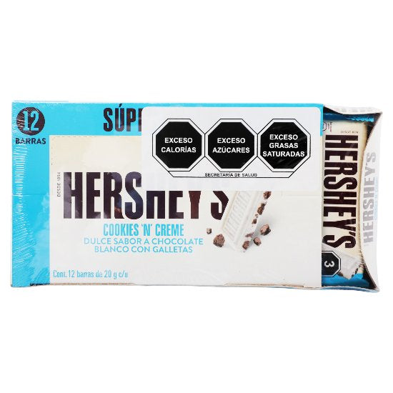 Chocolate Hersheys Cookies N Creme Con 12 Barras-1