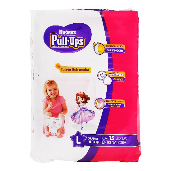 Calzon Pull-Ups Grande Niña Con 15 Piezas-1