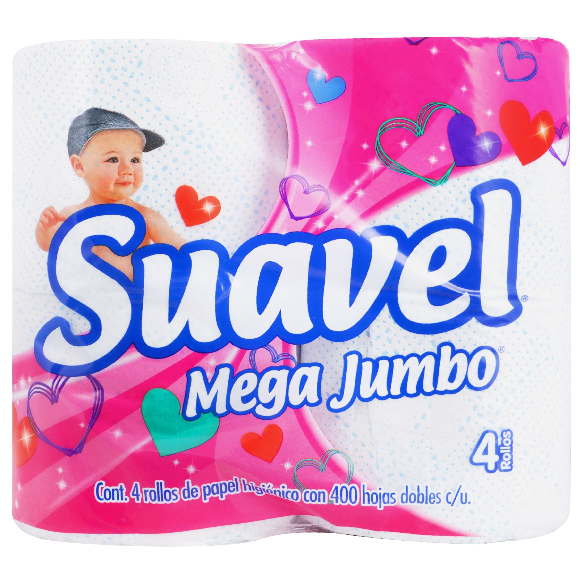 Papel Higienico Suavel Mega Jumbo C/4 Rollos-1