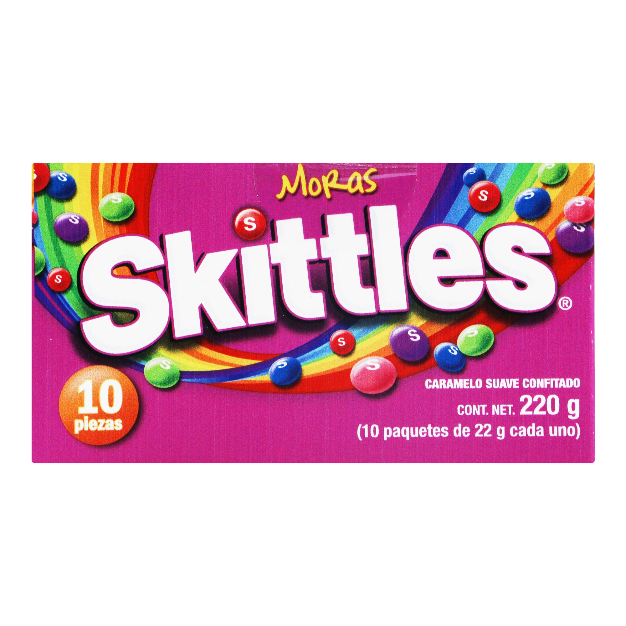 Exhibidor Lucas Skittles Mora Con 10 Piezas-1