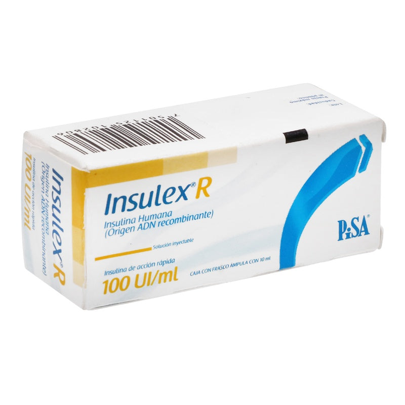 Insulex-R 100 Ui Ampolleta 1X10 Ml 7501125102806  perfil 3