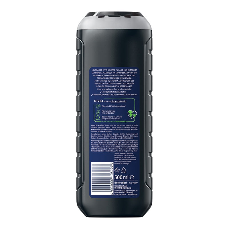 Jabon Liquido Nivea Men Corporal Extreme 500 Ml 4006000103297  perfil 15