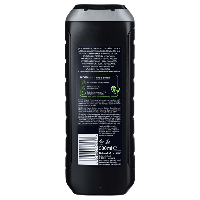Jabon Liquido Nivea Men Corporal Extreme 500 Ml 4006000103297  perfil 18