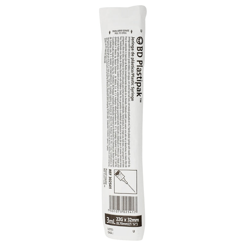 Jeringa Plastipak 3 Ml Negra 22 X 32 Plastipak 7501073025417  perfil 5