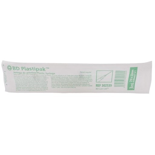 Jeringa Plastipak 3 Ml Verde 21 G X 32 Mm 7501073025394  perfil 7