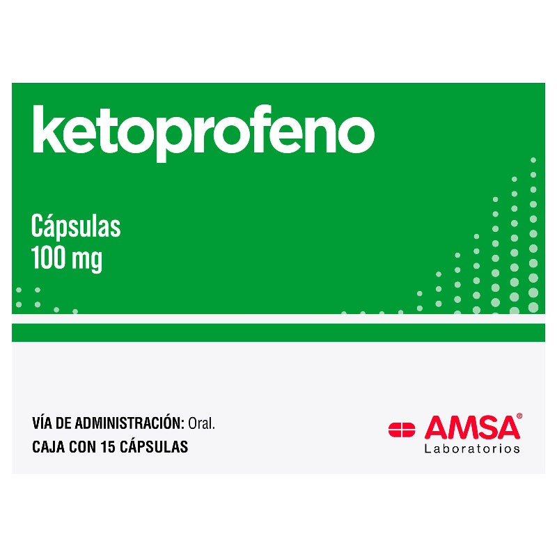 Ketoprofeno 100 Mg Con 15 Capsulas Amsa 7501349020979