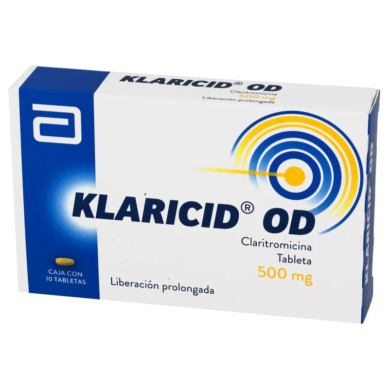 Klaricid-Od 500 Mg Con 10 Tabletas 7501033921285  perfil 3