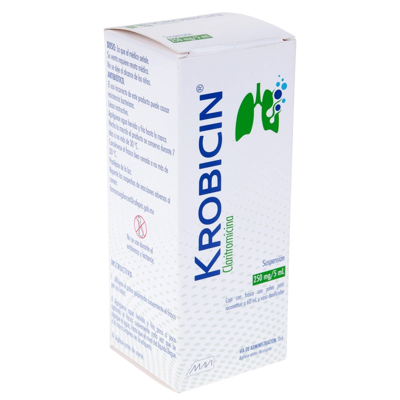 Krobicin (Claritromicina) 250 Mg Suspension 60 Ml 785118752347  perfil 2