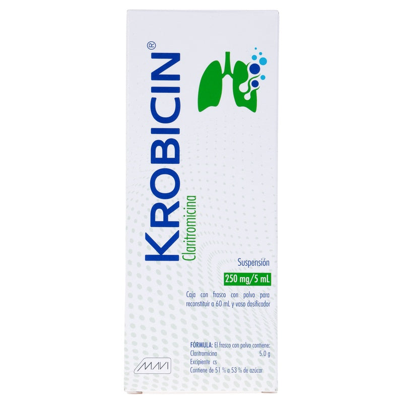 Krobicin (Claritromicina) 250 Mg Suspension 60 Ml 785118752347  perfil 7